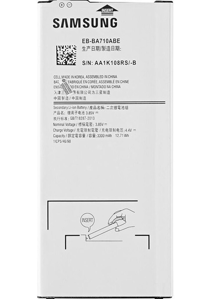 Samsung Galaxy A7 2016 SM-A710 Batarya Pil - orijinal