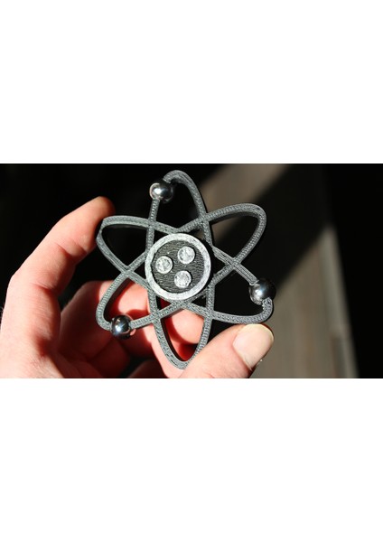 Atom Fidget Spinner Toy - Hand Spin Focus Sadece Plastik Aparattır