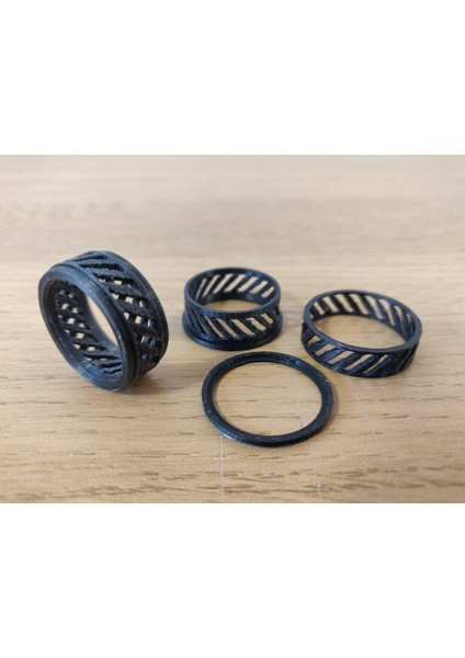 Spinner Fidget Ring Without Supports Sadece Plastik Aparattır