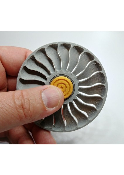 BYR3D Modern Jet Turbine Fan Fidget Spinner