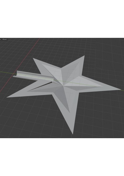 Noel Ağacı Yıldızı 3D Model + Bacak 3D852275 Sadece Plastik Aparattır
