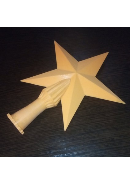 Noel Ağacı Yıldızı 3D Model + Bacak 3D852275 Sadece Plastik Aparattır