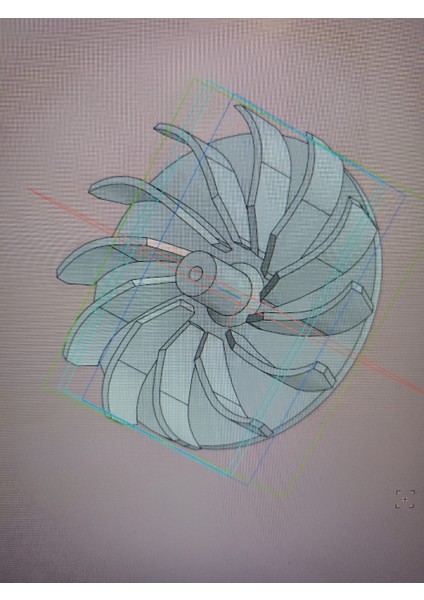 FE-2000ED Inşaat Kurutucusunun Pervanesi 3D859353 Sadece Plastik Aparattır