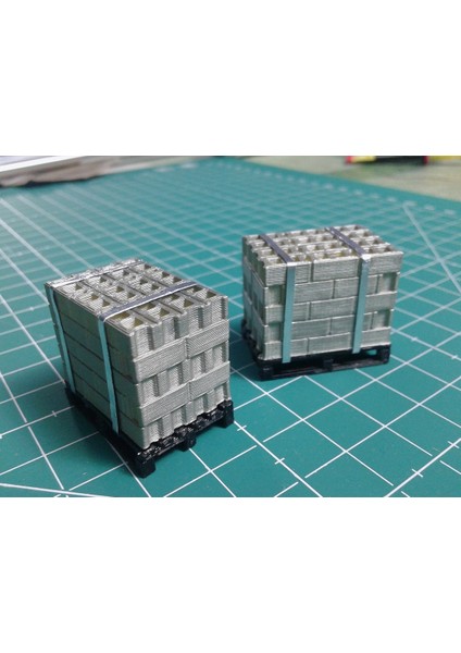 BYR3D Palet Üzerindeki Ayırıcı Tuğla Paketi 1/43 3D247569