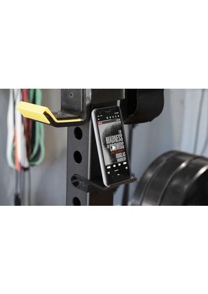 BYR3D 1" Delikli 3" Raflar Için Power Rack Telefon Tutucu T4150180