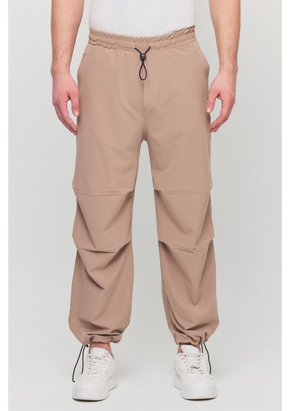 Paraşüt Kumaş Cepli Paçası Ayarlanabilir Ipli Baggy Pantolon
