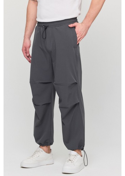 Paraşüt Kumaş Cepli Paçası Ayarlanabilir Ipli Baggy Pantolon