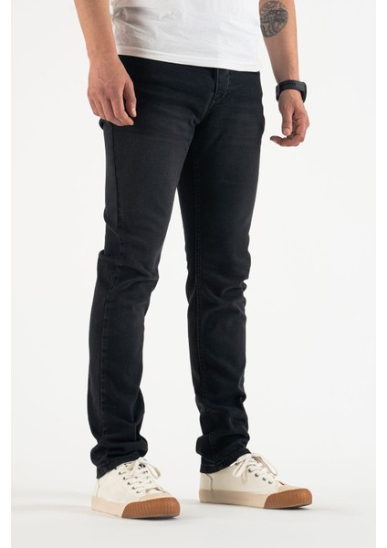 Erkek Yıkamalı Esnek Jean Kot Pantolon