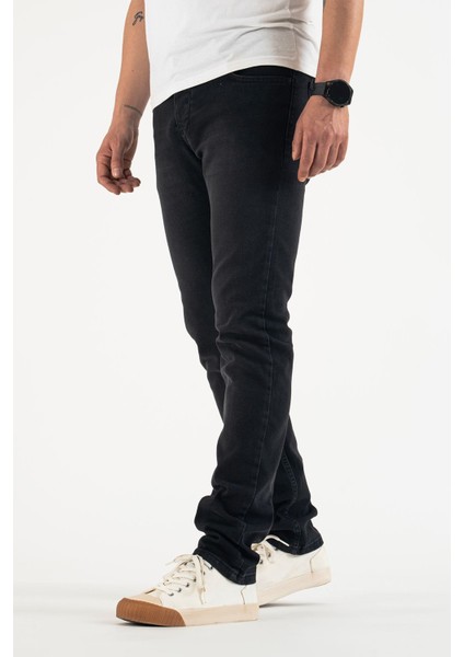 Erkek Yıkamalı Esnek Jean Kot Pantolon