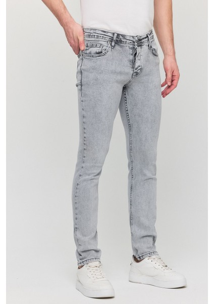 Erkek Yıkamalı Esnek Jean Kot Pantolon
