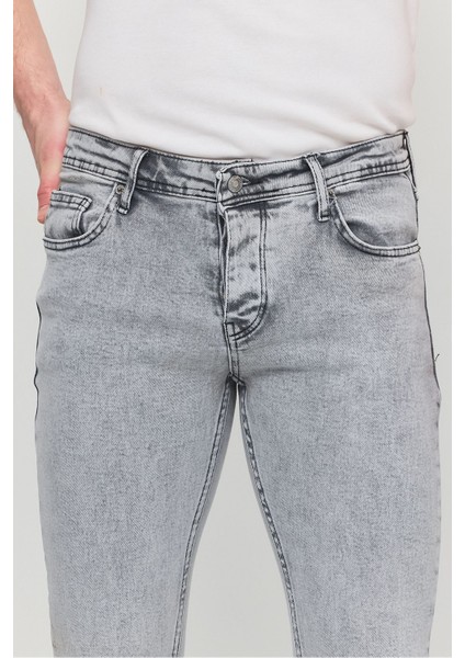 Erkek Yıkamalı Esnek Jean Kot Pantolon