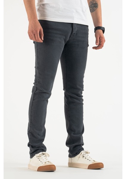 Erkek Yıkamalı Esnek Jean Kot Pantolon
