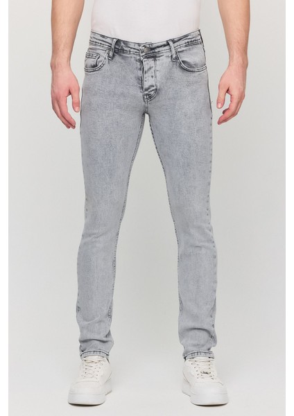 Erkek Yıkamalı Esnek Jean Kot Pantolon