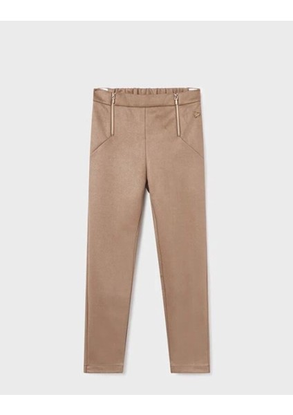 Kız Çocuk Likralı Parlak Pantolon 7506