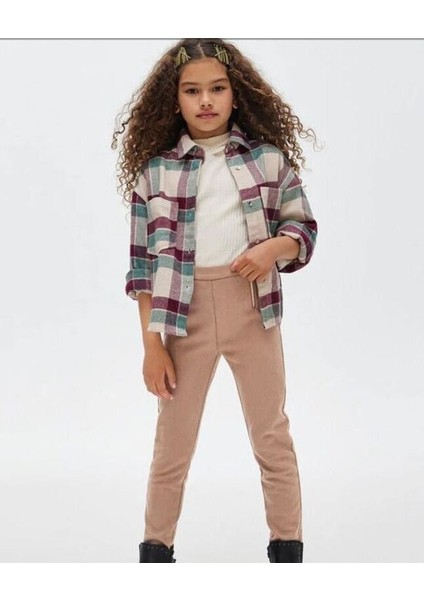 Kız Çocuk Likralı Parlak Pantolon 7506 fiyatları