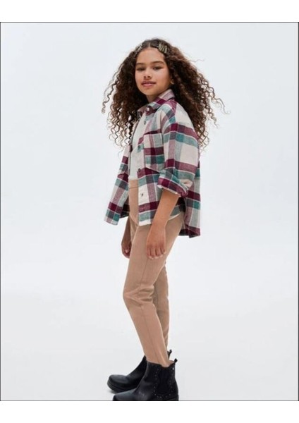 Kız Çocuk Likralı Parlak Pantolon 7506 fırsatları