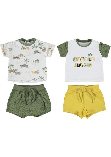 Erkek Bebek Tişört Şort 4 Lü Set 1657 fiyatları