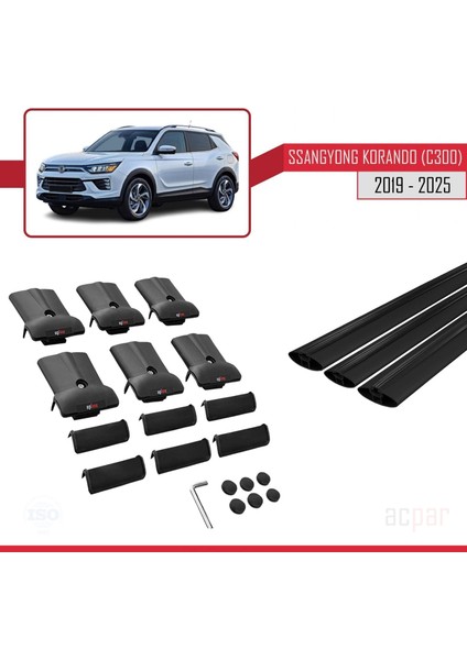 Citroen Berlingo 2 (B9) 2008-2018 Arası ile Uyumlu Fly Model Ara Atkı Tavan Barı Siyah 2 Adet indirimleri