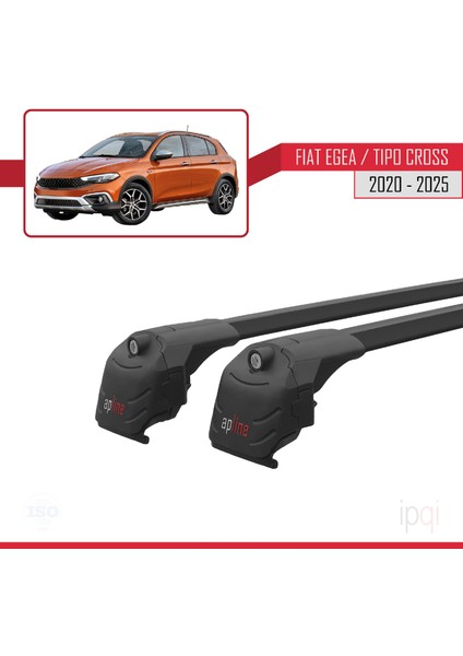 Fiat Egea Cross 2020 ve Sonrası ile Uyumlu Ace-2 Ara Atkı Tavan Barı Siyah 2 Adet modelleri