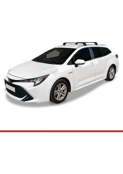 Toyota Corolla Touring/estate (E210) 2019 ve Sonrası ile Uyumlu Ace-2 Ara Atkı Tavan Barı Siyah 2 Adet modelleri