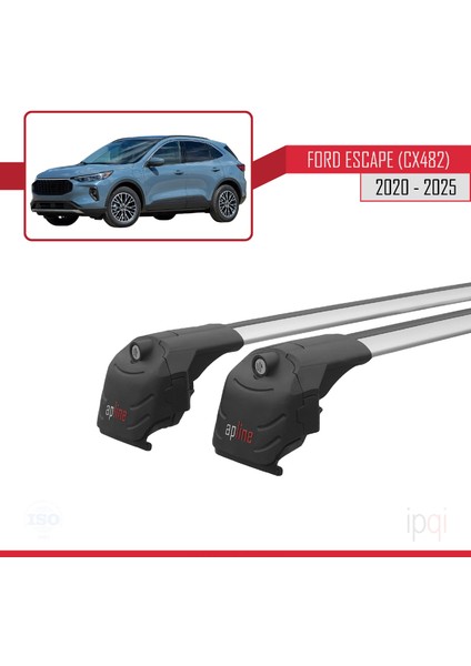 Ford Escape 4 (CX482) 2020 ve Sonrası ile Uyumlu Ace-2 Ara Atkı Tavan Barı Gri 2 Adet modelleri