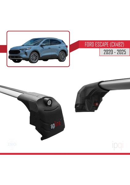 Ford Escape 4 (CX482) 2020 ve Sonrası ile Uyumlu Ace-2 Ara Atkı Tavan Barı Gri 2 Adet fırsatları