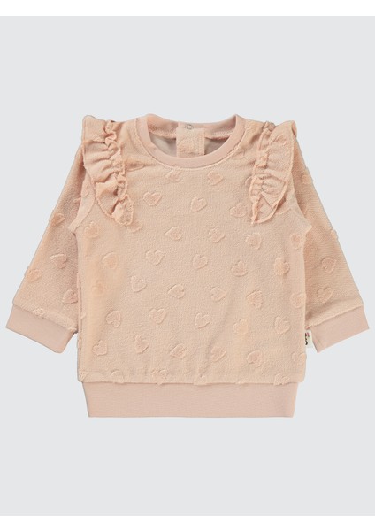 Kız Bebek Sweatshirt 6-18 Ay Pembe