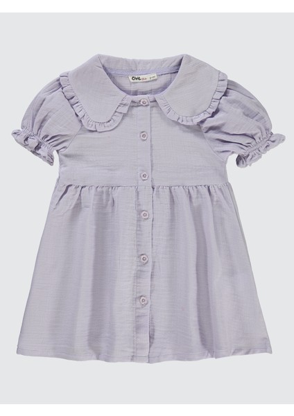 Kız Çocuk Elbise 2-5 Yaş Nazik Lavanta
