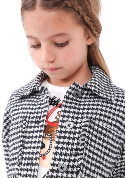 Mayoral Kız Çocuk Kışlık Ekose Çeket Gömlek 4198