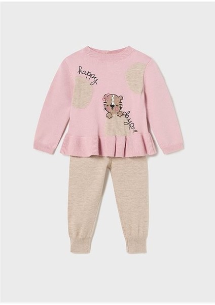 Kız Bebek Triko 2 Li Takım 2528