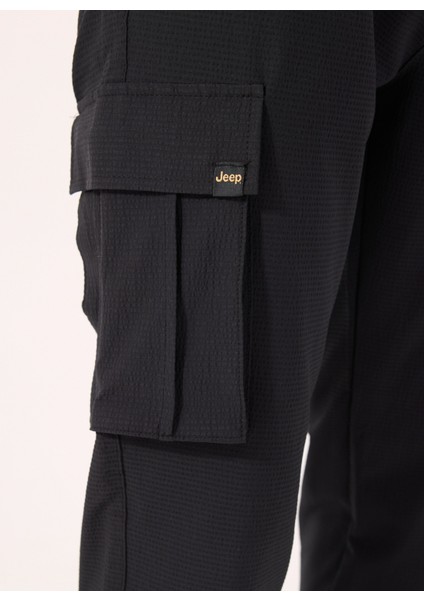 Lastikli Bel Düz Paça Standart Siyah Erkek Pantolon J4SM-PNT7204 fırsatları