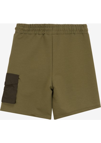Lastikli Bel Basic Haki Erkek Çocuk Şort D5SB-SHT3235 fiyatları