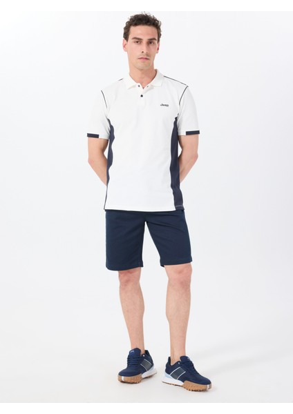 Blok Desenli Beyaz Erkek Polo T-Shirt J5SM-TST7316 modelleri