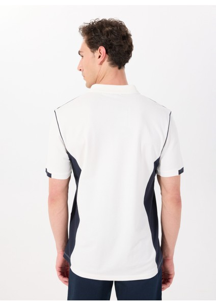 Blok Desenli Beyaz Erkek Polo T-Shirt J5SM-TST7316 indirimleri
