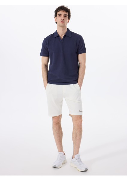 D5SM-TST3807 Lacivert Relaxed Düz Erkek Polo T-Shirt modelleri