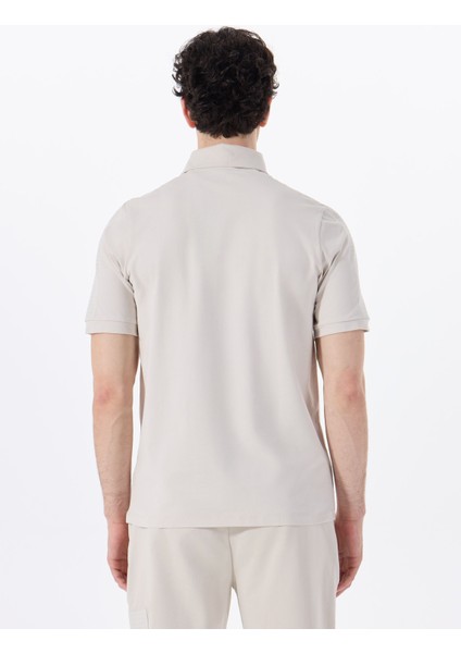 D5SM-TST3713 Taş Relaxed Düz Erkek Polo T-Shirt indirimleri