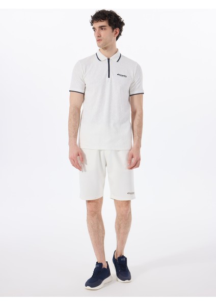 D5SM-TST3845 Beyaz Relaxed Düz Erkek Polo T-Shirt fiyatları