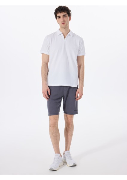 D5SM-TST3807 Beyaz Relaxed Düz Erkek Polo T-Shirt fiyatları