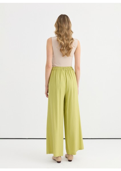 Normal Bel Standart Yeşil Kadın Pantolon 25YSL5356 fırsatları