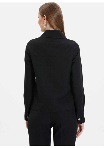 Standart Siyah Kadın Ceket 25YSL1459