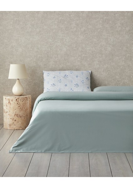 Seaside Blossom Pamuklu Çift Kişilik Nevresim Seti 200X220 cm Yeşil fiyatları
