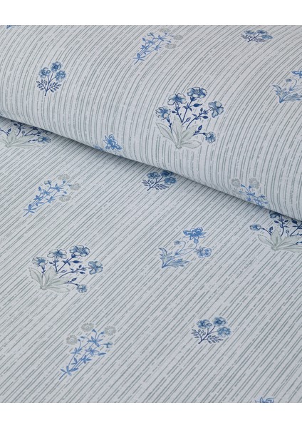 Seaside Blossom Pamuklu Çift Kişilik Nevresim Seti 200X220 cm Yeşil modelleri