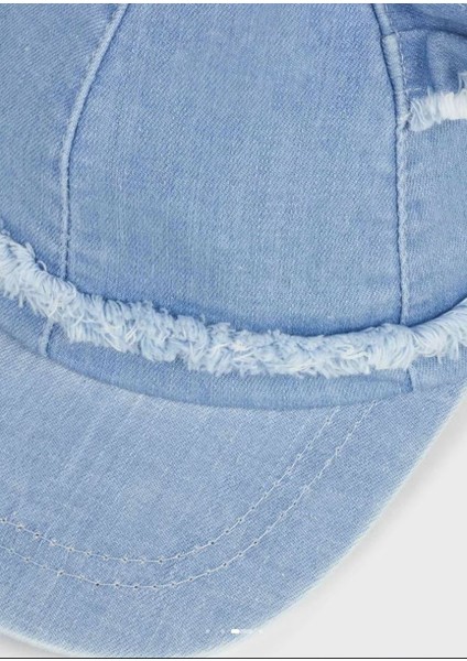 Kız Çoocuk Denim Yazlık Şapka 10417
