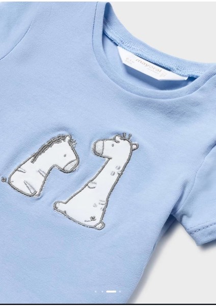 Erkek Bebek Yazlık Tişört Şort Takımı 1253 modelleri