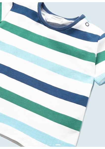 Erkek Bebek Denim Solapet Tişört 2 Li Set 1628 fırsatları