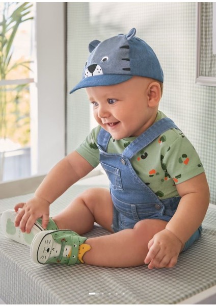 Erkek Bebek Denim Solapet Tişört 2 Li Set 1628