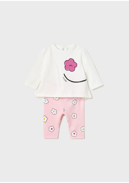 Kız Bebek Yazlık Tayt Tişört 4 Lü Set 1744