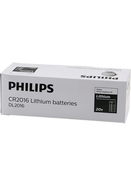 Phılıps Lithium CR-2016 Para Pili 3V 5li Kart