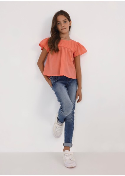 Kız Çocuk Denim Pantolon 554