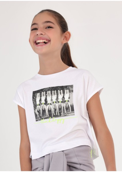 Kız Çocuk Yazlık Tişört 6053